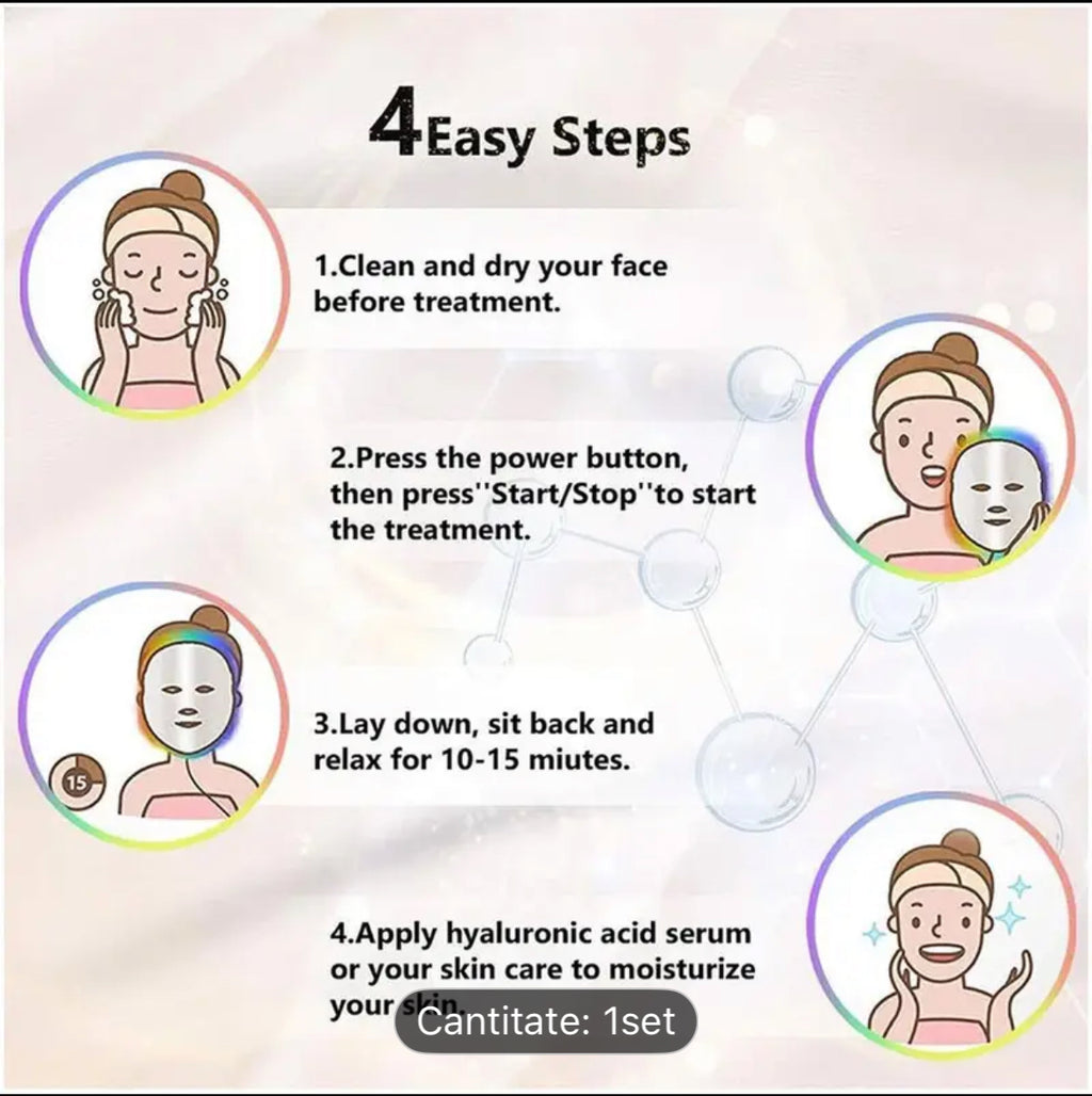 LED Therapy Mask PRO™ – 7-Color Facial & Neck Rejuvenation Device