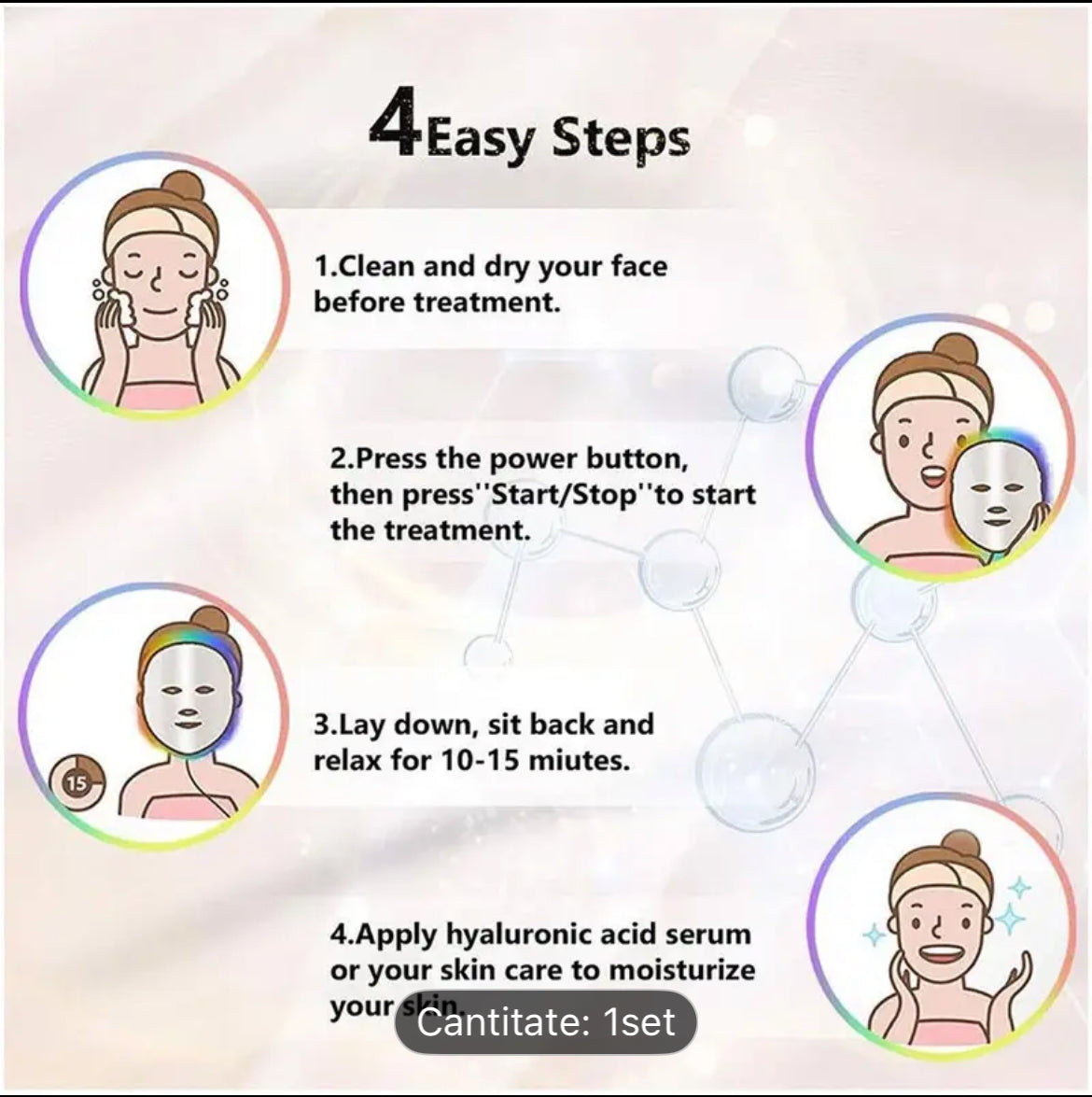 LED Therapy Mask PRO™ – 7-Color Facial & Neck Rejuvenation Device