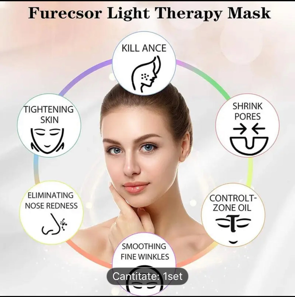 LED Therapy Mask PRO™ – 7-Color Facial & Neck Rejuvenation Device
