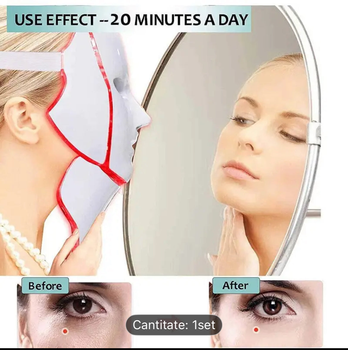 LED Therapy Mask PRO™ – 7-Color Facial & Neck Rejuvenation Device