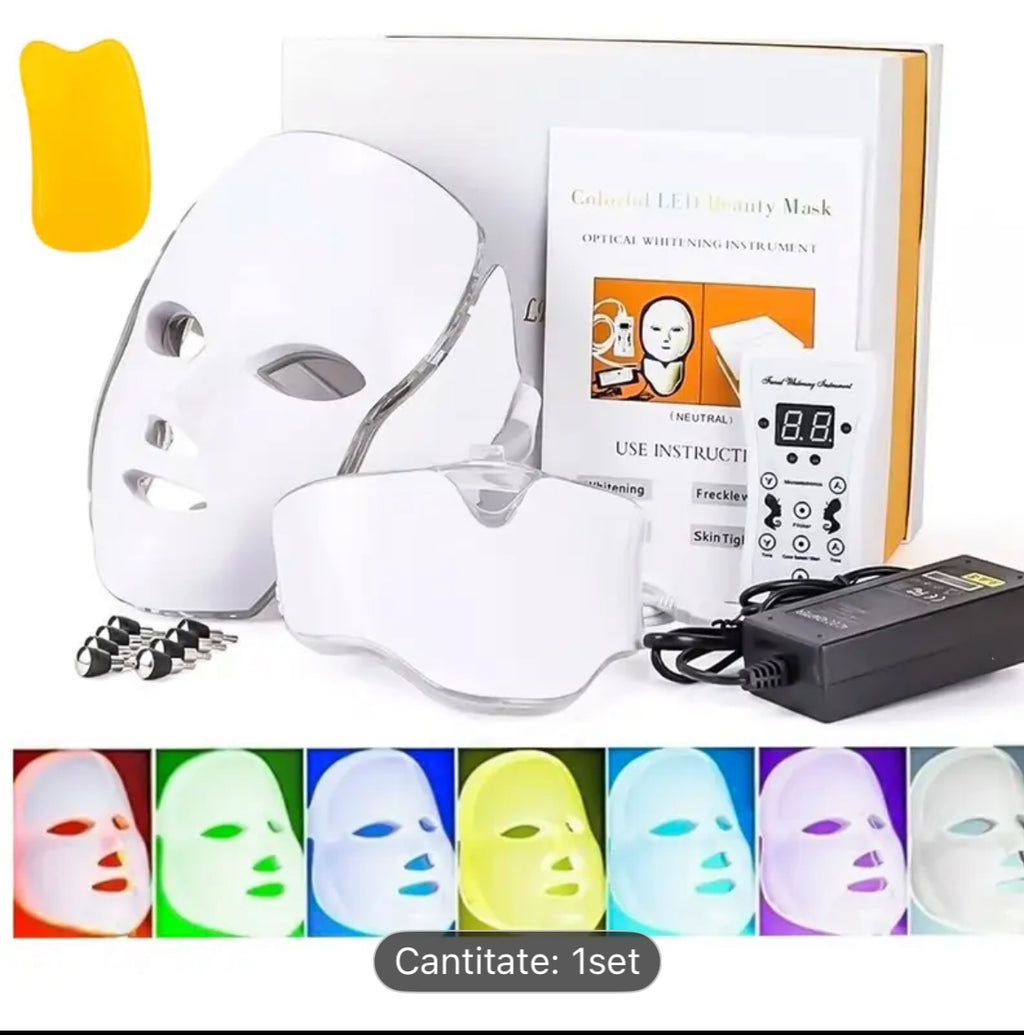 LED Therapy Mask PRO™ – 7-Color Facial & Neck Rejuvenation Device