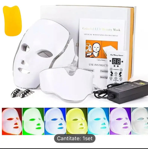 LED Therapy Mask PRO™ – 7-Color Facial & Neck Rejuvenation Device